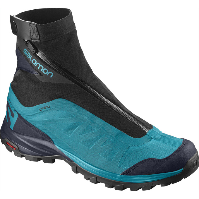 Salomon Singapore Womens Hiking Shoes - OUTPATH PRO GTX® W Black/Blue | 95074-GITA